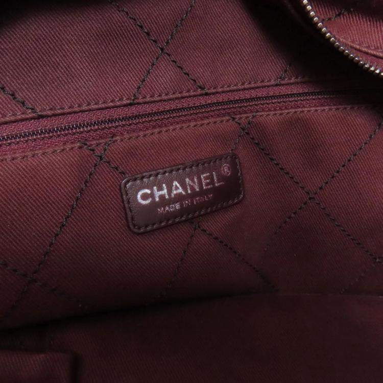 Pre Owned Chanel Matelasse Tote Bag Grained Calfskin