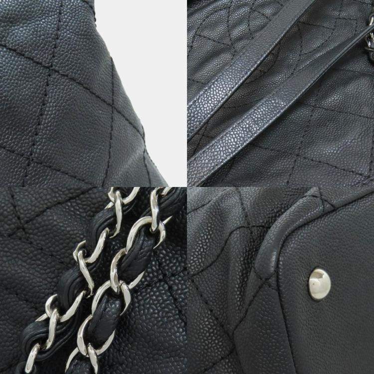 Pre Owned Chanel Matelasse Tote Bag Grained Calfskin