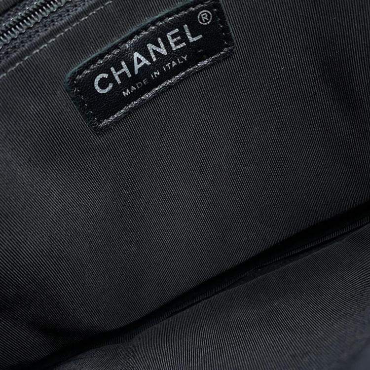مملوكة مسبقًا Chanel Black/Multicolor Tweed Lambskin Girl Chain Shoulder Bag 