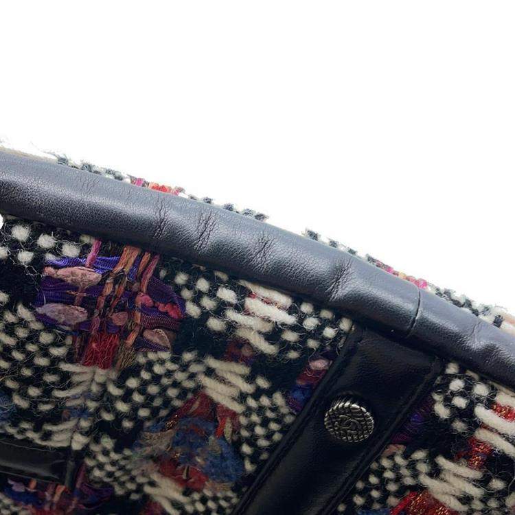 مملوكة مسبقًا Chanel Black/Multicolor Tweed Lambskin Girl Chain Shoulder Bag 