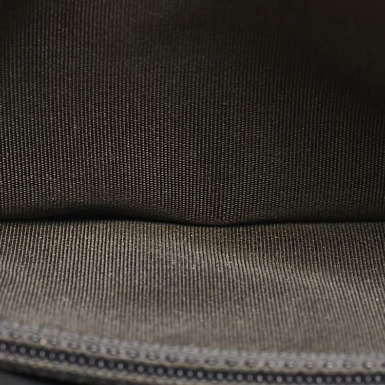 Pre Owned Chanel Grey Caviar Leather Boy Bifold Long Wallet