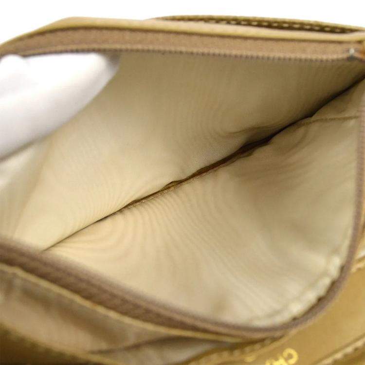 Pre Owned Chanel Brown Calfskin Timeless Wallet On Chain