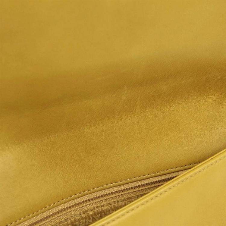 Pre Owned Chanel Lambskin Leather Choco Bar Shoulder Bag