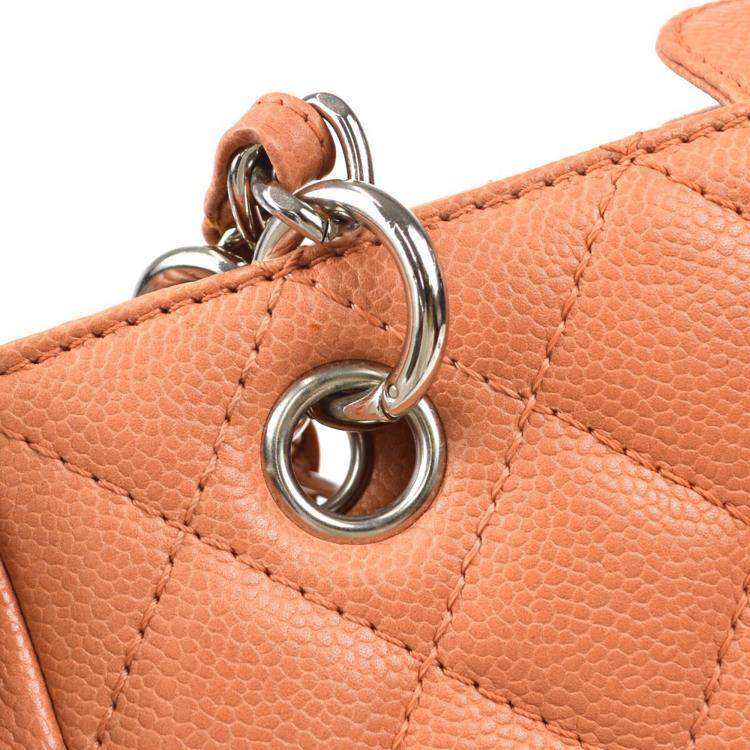 مملوكة مسبقًا Chanel Pink Calfskin Petite Shopping Tote Handbag 