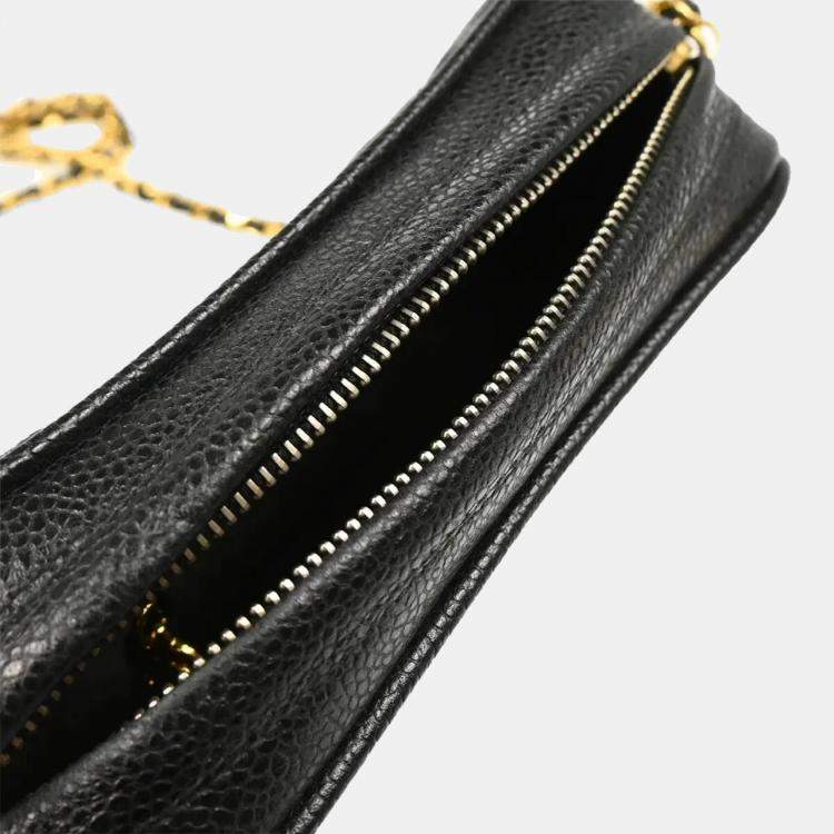 Pre Owned Chanel Black Calfskin Mini Camera Bag 