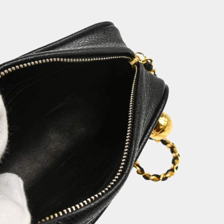 Pre Owned Chanel Black Calfskin Mini Camera Bag 