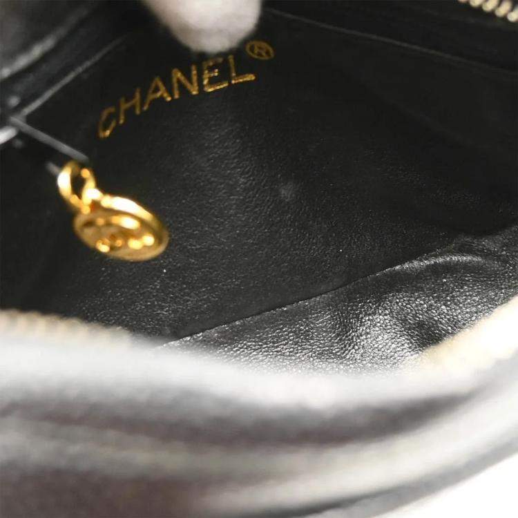 Pre Owned Chanel Black Calfskin Mini Camera Bag 