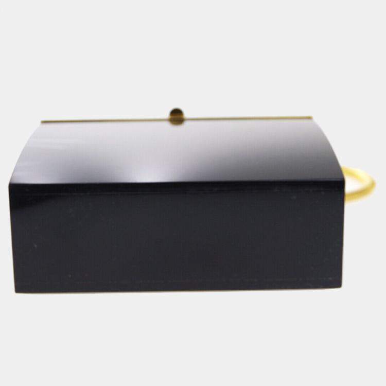 Pre Owned Chanel Black Acrylic Crossbody Shoulder Bag