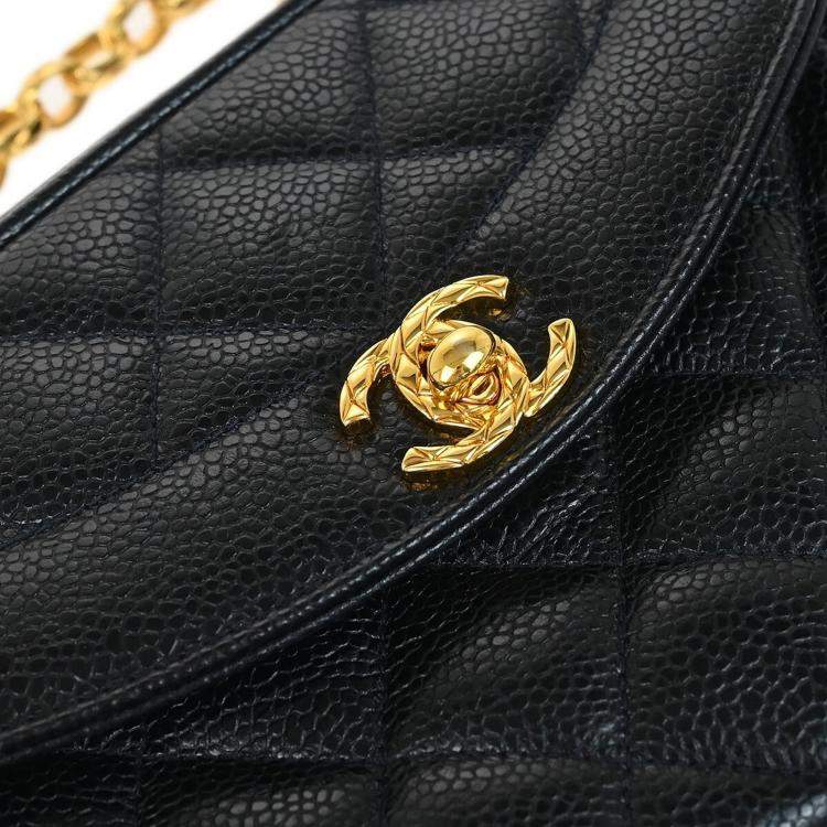 Pre Owned Chanel Black Calfskin Mini Camera Bag 