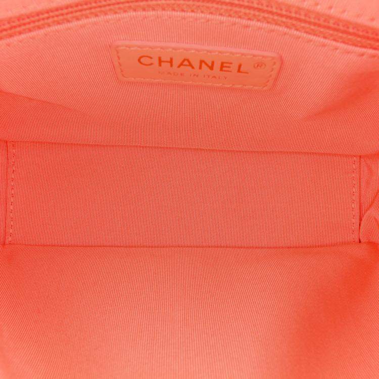 Pre Owned Chanel Pink Lambskin Giant Crystal CC Camera Bag