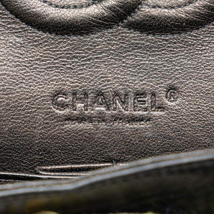 Pre Owned Chanel Multicolor Medium Classic Tweed Double Flap