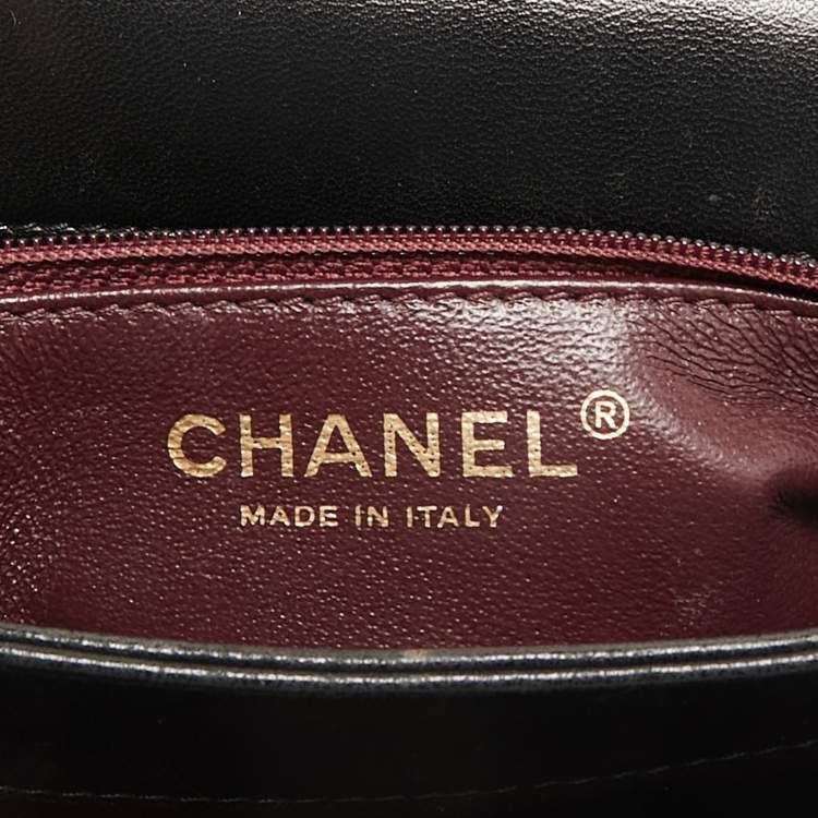 Pre Owned Chanel Black Quilted Leather Medium Trendy CC Flap Bag