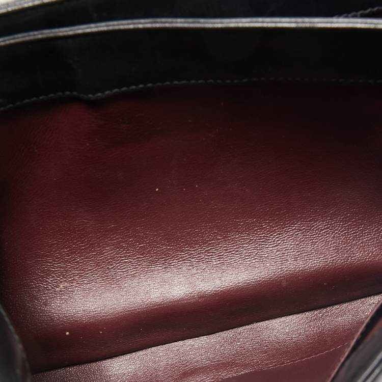 Pre Owned Chanel Black Quilted Leather Medium Trendy CC Flap Bag