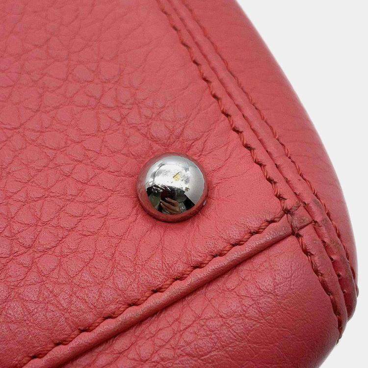 Pre Owned Chanel Pink Leather Executive Tote 