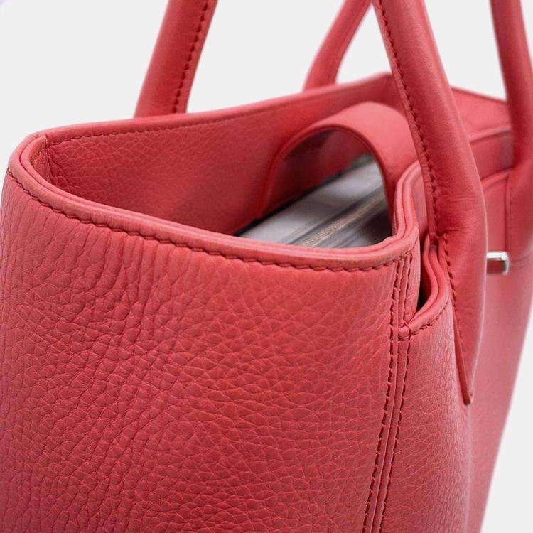 Pre Owned Chanel Pink Leather Executive Tote 