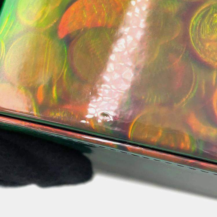 Pre Owned Chanel Multicolor Patent Leather Coin Motif 3D Hologram Chain Handbag