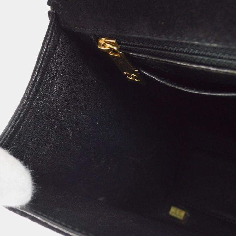 Pre Owned Chanel Black Suede Mademoiselle Lock Handbag