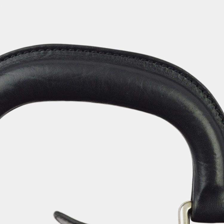 Pre Owned Chanel Black Nylon and Calfskin Paris-New York Duffle Bag