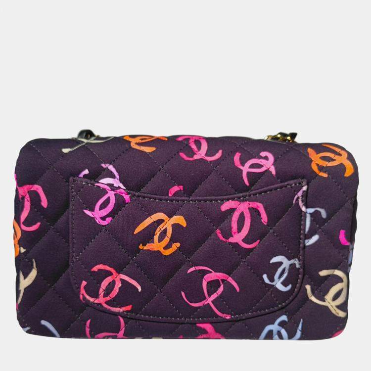 مملوكة مسبقًا Chanel Multicolour CC Mini Classic SS24 Flap in GHW