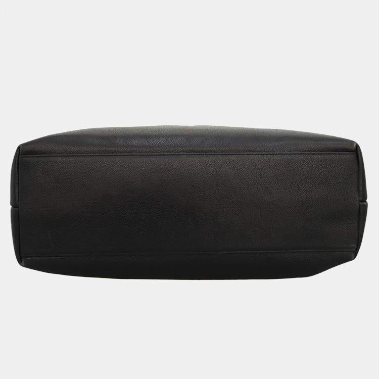 Pre Owned  Chanel Black Vintage Caviar Large CC Shoulder Bag