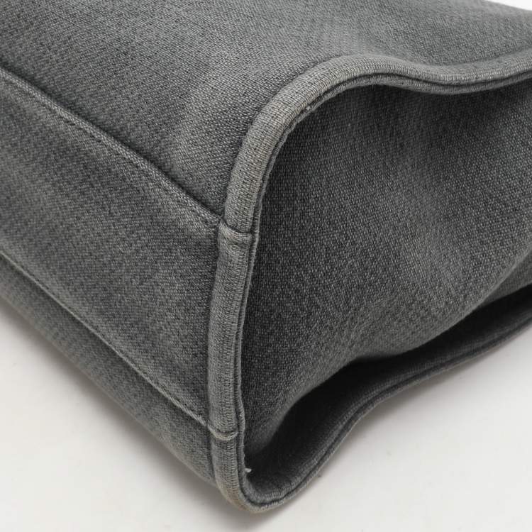 Pre Owned Chanel Grey Canvas Medium Deauville Shopper Tote