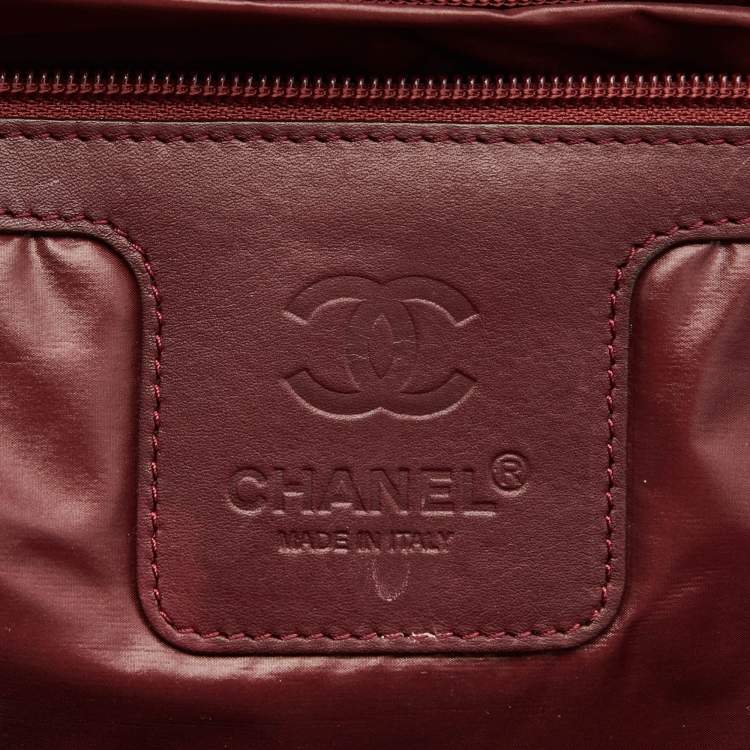 Pre Owned Chanel Black Quilted Nylon Coco Cocoon Rolling Trolley Case