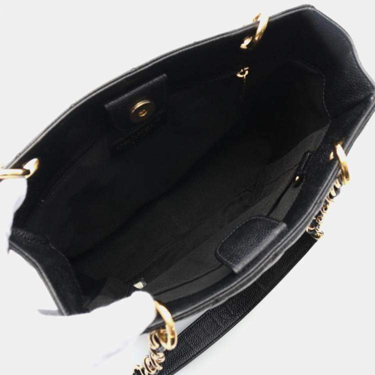 مملوكة مسبقًا Chanel Black Leather PST Chain Shoulder Bag