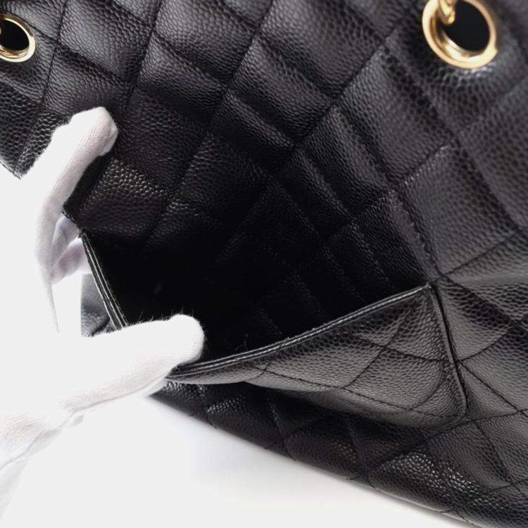 مملوكة مسبقًا Chanel Black Leather PST Chain Shoulder Bag