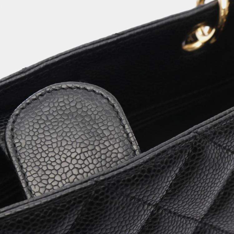 Pre Owned Chanel Black Leather PST Chain Shoulder Bag