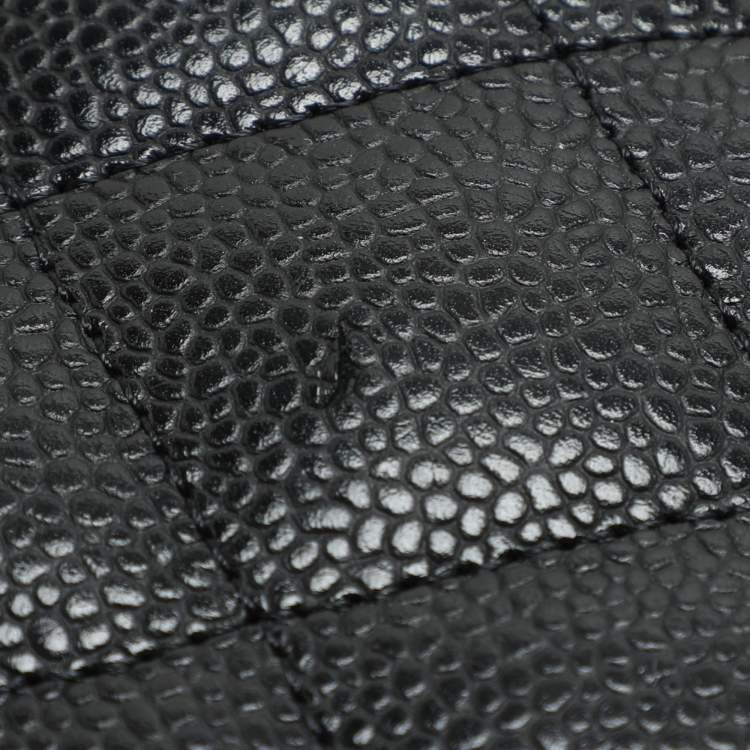 Pre Owned Chanel Black Quilted Leather Jumbo Classic Double Flap Bag