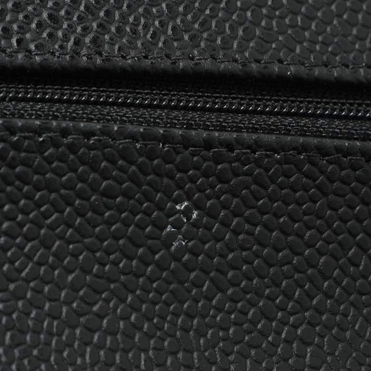 Pre Owned Chanel Black Quilted Leather Jumbo Classic Double Flap Bag