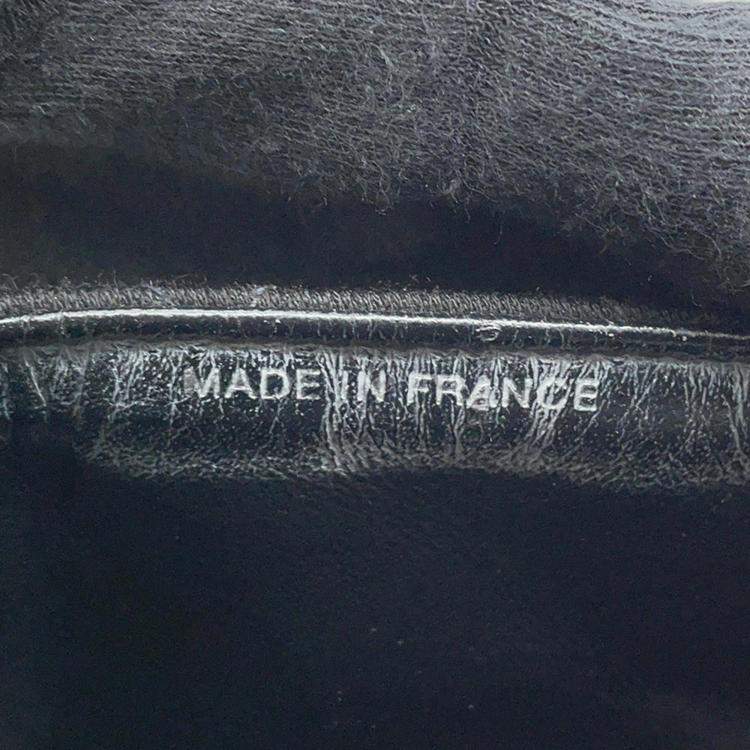 Pre Owned Chanel Flap CC Black Cotton Matelasse Handbag