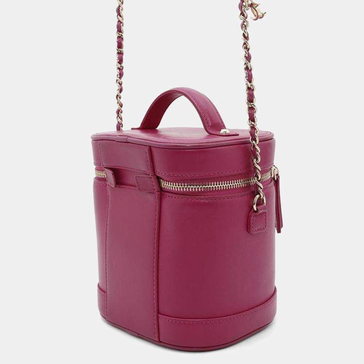 Pre Owned  Chanel CC Mania Vanity Lambskin Shoulder Bag 