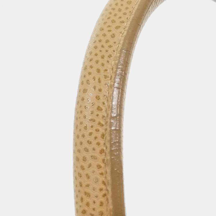 Pre Owned Chanel Beige Boston Bag