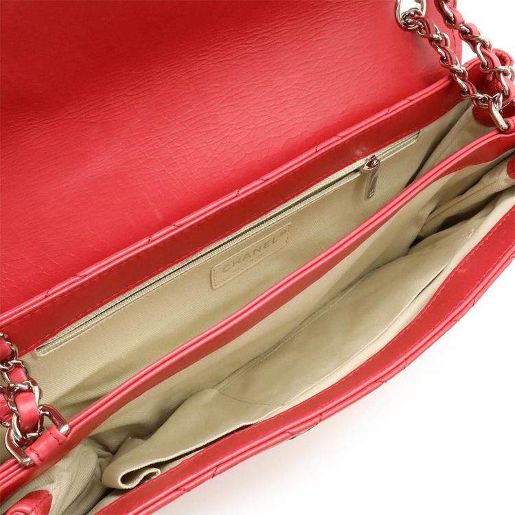 Pre Owned Chanel Hamptons Pink Lambskin Leather Chain Shoulder Bag