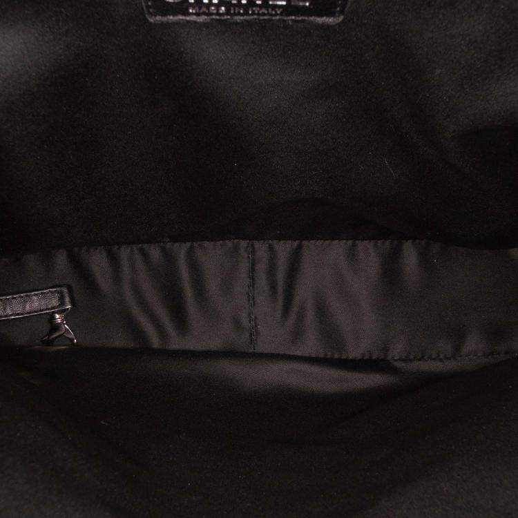 Pre Owned Chanel Black Caviar Grand Shopping Tote