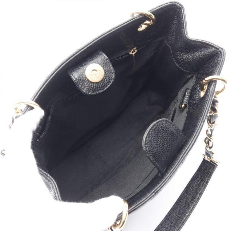 مملوكة مسبقًا Chanel PST Black Leather Tote Bag