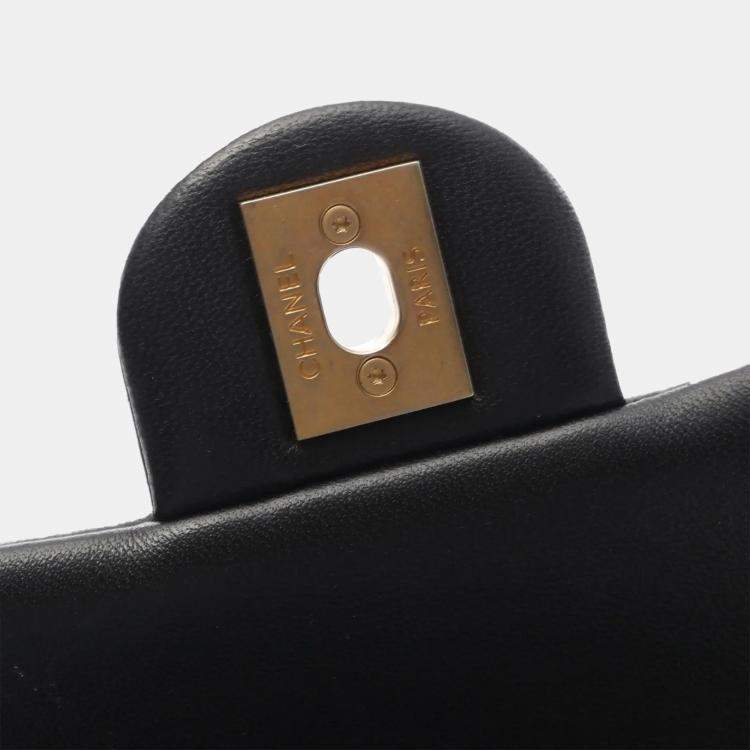 Pre Owned  Chanel In-the-Loop CC Black Lambskin Sheep Leather Shoulder Bag