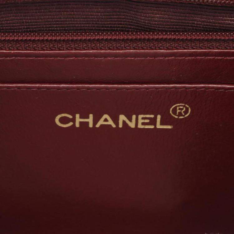 Pre Owned Chanel Diana Flap Black Lambskin Leather Shoulder Bag