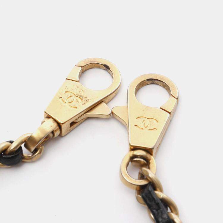 Pre Owned Chanel Coco Handle Black Leather Shoulder Bag