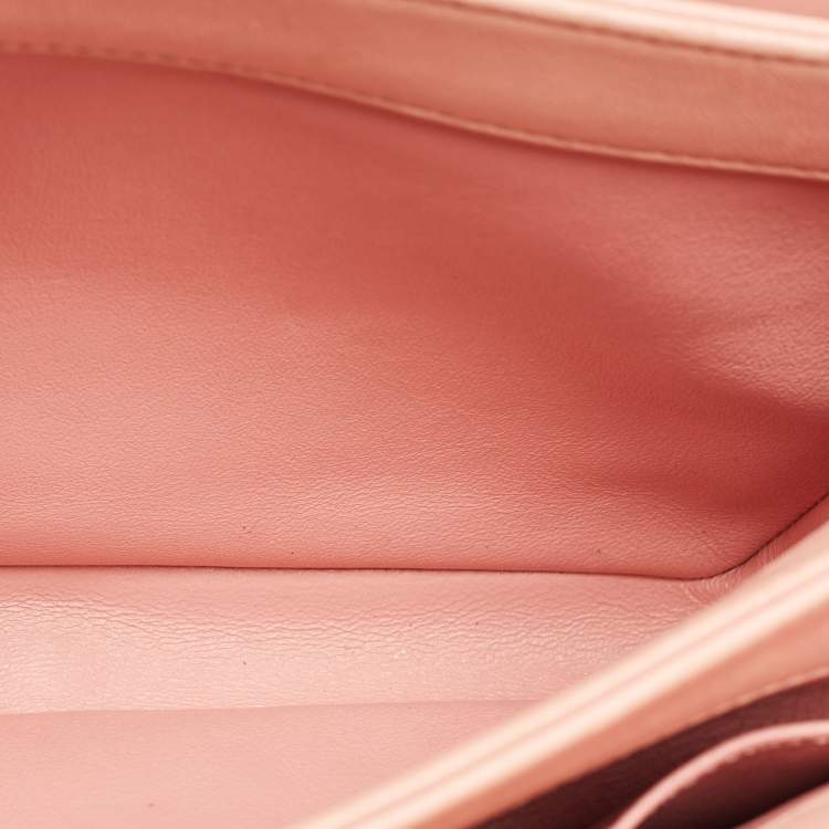 Pre Owned Chanel Pink Quilted Leather Small Trendy CC Top Handle Bag