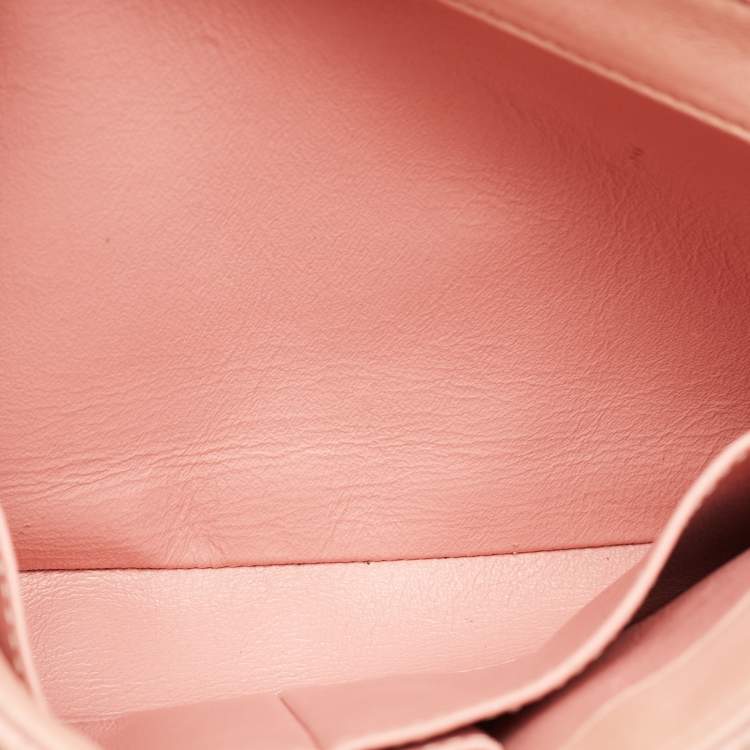 Pre Owned Chanel Pink Quilted Leather Small Trendy CC Top Handle Bag