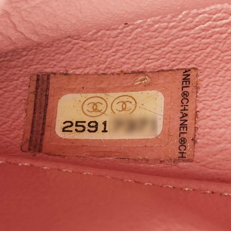 Pre Owned Chanel Pink Quilted Leather Small Trendy CC Top Handle Bag