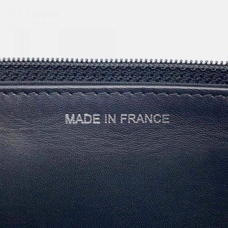 Pre Owned Chanel CC Black Leather Wallet on Chain