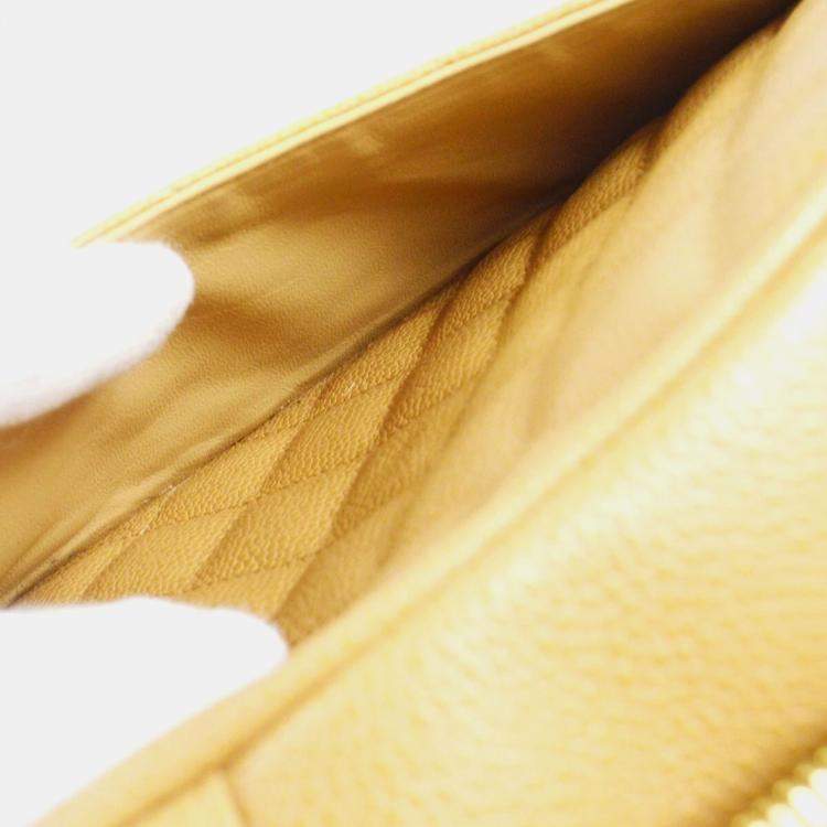 مملوكة مسبقًا Chanel Bowling Beige Caviar Leather Top Handle Bag