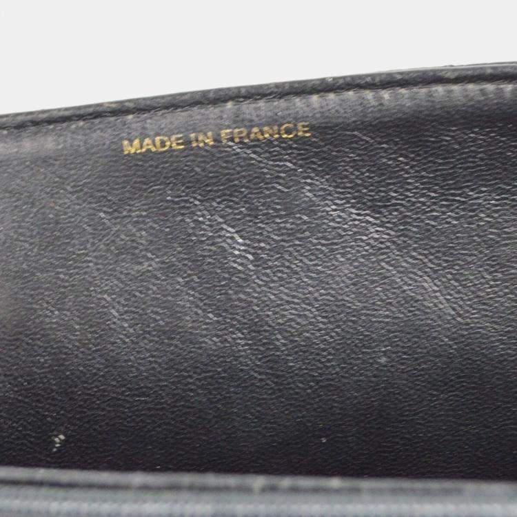 Pre Owned Chanel Diana Medium Black Caviar Leather Chain Shoulder Bag