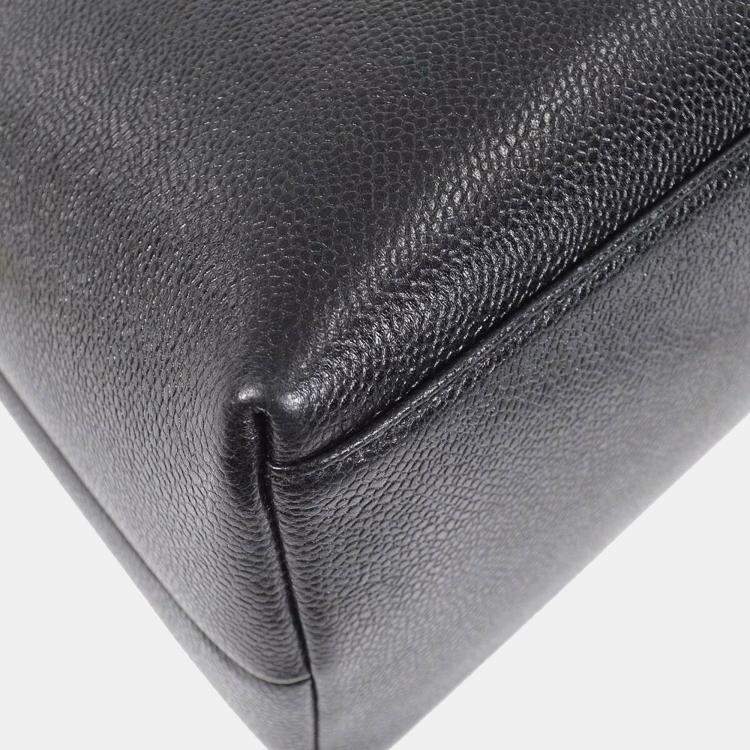 Pre Owned Chanel CC Timeless Black Calfskin Chain Shoulder Bag