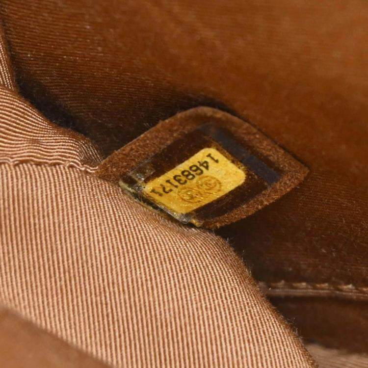 Pre Owned Chanel 2.55 Double Flap Beige Lambskin Shoulder Bag