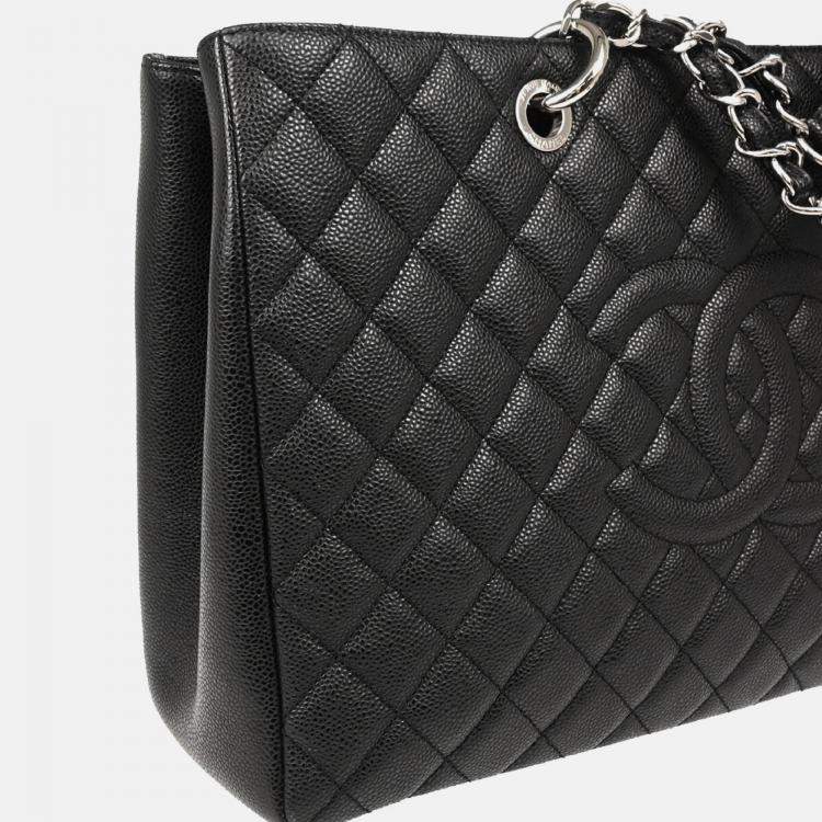 Pre Owned Chanel  GST XL Black Calfskin Grand Shopping Tote Bag