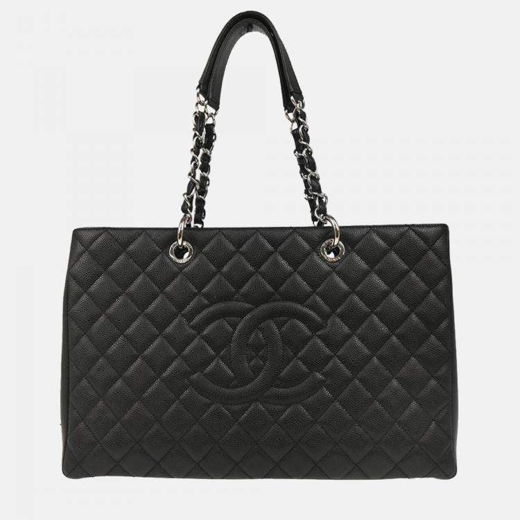 Pre Owned Chanel  GST XL Black Calfskin Grand Shopping Tote Bag